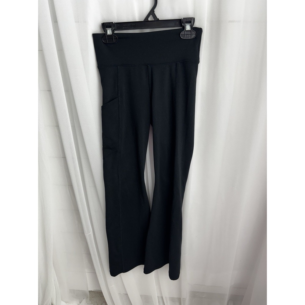 Abercrombie Kids Pants Girls 9/10 Black Stretch Flare 0505